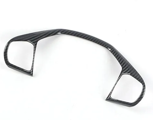 Vista 3 de RUIHE 2 fundas de volante de fibra de carbono para Ford Explorer 2020 2021 2022 2023 2024 2025