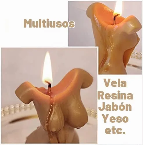 Vista 4 de Moldes de vela en forma de cuerpo para hacer velas de DIY, molde de silicona 3D LPCMBS161 0
