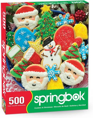 Vista 2 de Springbok Rompecabezas de 500 piezas de galletas y Navidad para adultos Multicolor