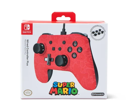 Vista 8 de PowerA Wired Controller Plus - Super Mario - Nintendo Switch, Red