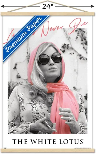 Vista 3 de Trends International The White Lotus - Póster de pared de leyendas que nunca mueren, 22.37 x 34.00 pulgadas, paquete de impresión premium y colgador
