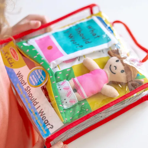 Vista 8 de Libro suave de actividades para bebé Melissa & Doug, What Should I Wear?