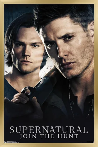 Vista 14 de Trends International Supernatural - Póster de pared de hermanos, 14.725 x 22.375 pulgadas, versión enmarcada de madera de granero