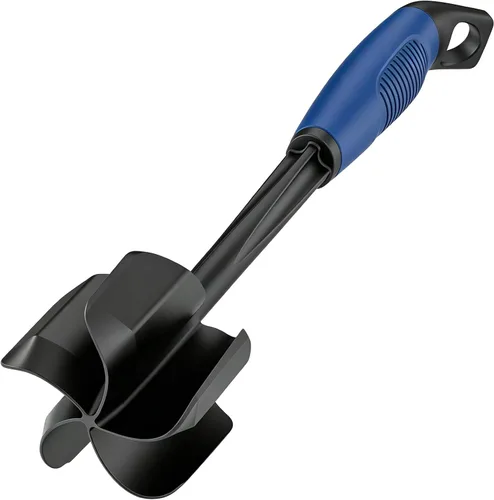 Vista 13 de Ourokhome Picador de carne y triturador de papas, triturador de carne molida de nailon resistente al calor para hamburguesas, 5 cuchillas curvas