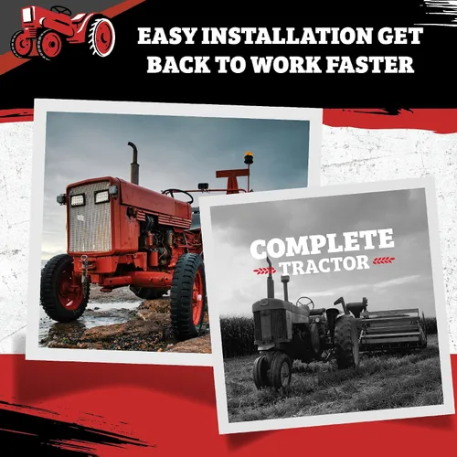 Vista 3 de Complete Tractor 1706-6225 Bomba de agua compatible con/reemplazo para Case International Tractor - 375793R92