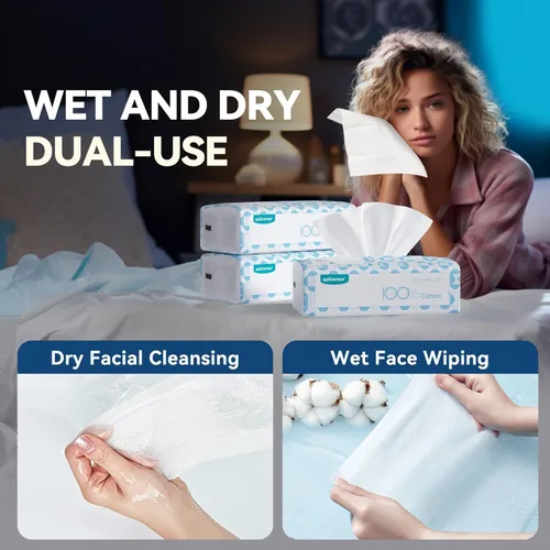 Vista 15 de Winner Paquete suave de toallas faciales, 100% de base biológica USDA, pañuelos de algodón sin perfume para piel sensible, toallitas faciales