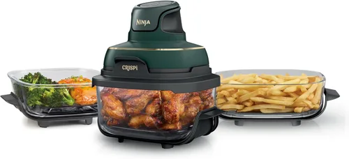 Vista 24 de Ninja Freidora de aire de vidrio Crispi, 4 en 1, gris, FN101GY