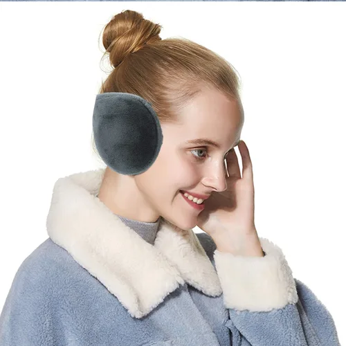 Vista 3 de Calentadores de oídos para hombres y mujeres, de forro polar clásico, unisex, para invierno