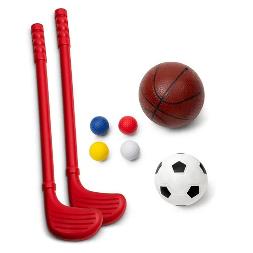 Vista 11 de Delta Children Marvel Spider Man Centro Deportivo 4 en 1 – Aro de Baloncesto Ajustable Easy Score, Red de Fútbol/Hockey y Juego de Golf, Rojo/Azul