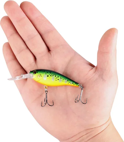 Vista 5 de Berkley Flicker Shad Señuelo de Pesca para Trolling, Tamaño 7, Paquete de 5, Tamaño, Perfil y Profundidad de Buceo Imita el Sábalo Real, Equipado