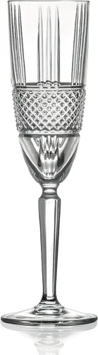 Vista 2 de Barski Flauta de tostado, champán, flautas, juego de 6 vasos de cristal de flauta, copas de brindis de boda, vidrio con diseño de borde grueso, 6