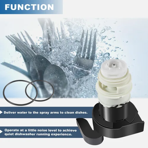 Vista 5 de 154844101 Motor Kit/154844101 Motor de bomba de circulación para lavavajillas con juntas tóricas para lavavajillas Frigidaire, reemplazar 154483001