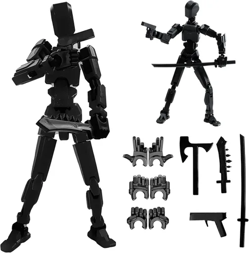 Vista 11 de Rugwun Figura de acción de Titan 13 2026, figuras de acción de robot móvil multiarticuladas, figura de acción impresa en 3D Nova 13, 13 figuras