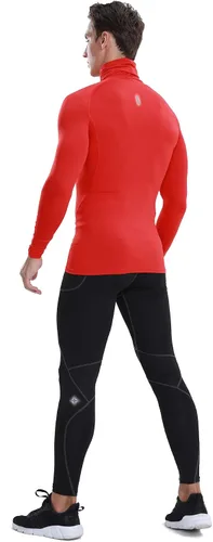 Vista 5 de Milin Naco Men's Compression Pants Compression Leggings Sports Compression Pants & Tights Running Tights Ski Base Layer