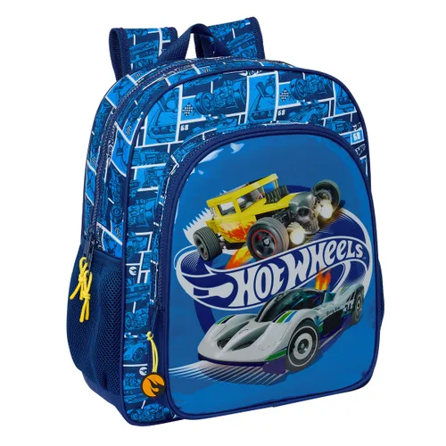 Vista 2 de Mochila Escolar Hot Wheels Sonny Azul marino 32 x 38 x 12 cm