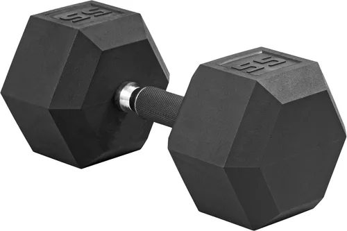 Vista 65 de CAP Barbell Peso de la mancuerna hexagonal recubierta, individual, 10-120 libras, múltiples opciones
