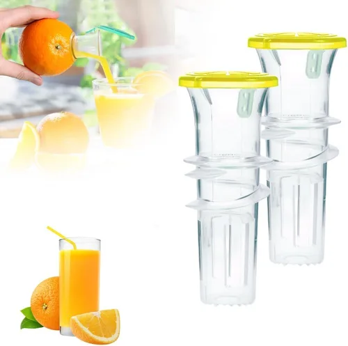Vista 11 de Exprimidor manual de limón, exprimidor de limón con tapa de rosca, extractor de jugo manual con filtro integrado, exprimidor manual de naranja