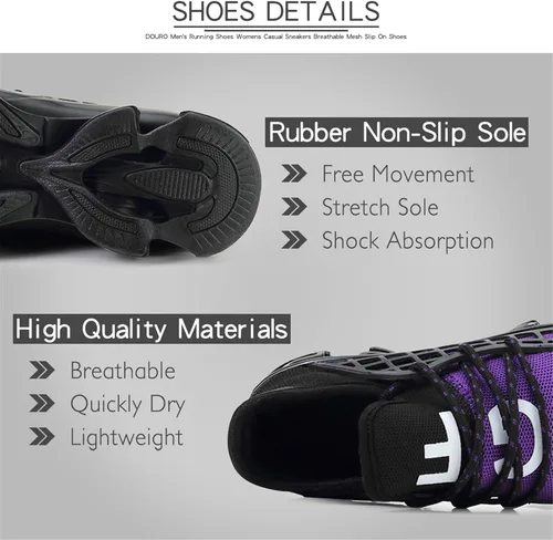 Vista 4 de DUORO Men Athletic Shoes Running Shoes Non Slip Blade Road Running Tennis Shoes Walking Sport Sneakers
