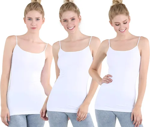 Vista 30 de NIKIBIKI Camisola básica sin costuras para mujer, fabricada en Estados Unidos, talla única