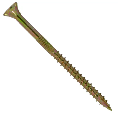 Vista 240 de 8 x 1 revestimiento exterior recubierto de bronce, tornillo de madera multiusos compatible con ACQ, cabeza plana Torx/Star Drive de 1 libra, 288