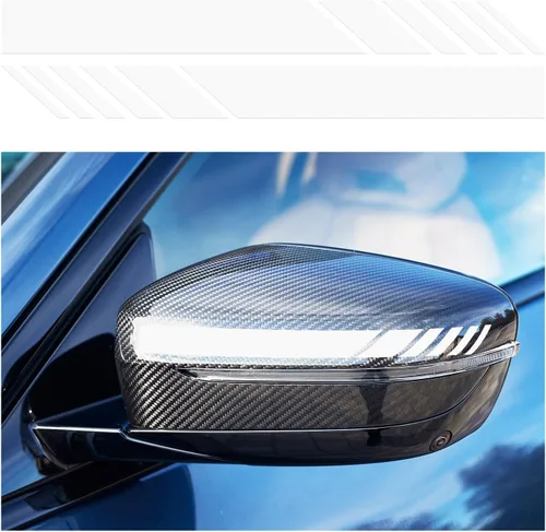 Vista 11 de Dickno 2 piezas de adhesivos para espejo retrovisor de coche, 14 cm × 1,4 cm Adhesivos impermeables para espejo lateral de auto, tiras