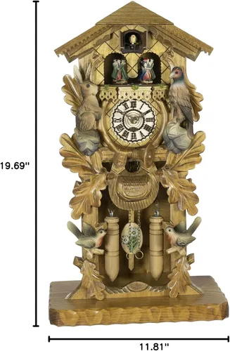 Vista 2 de Trenkle Reloj de cuco de cuarzo con música, Turning Dancers TU 386/2 QMT HZZG