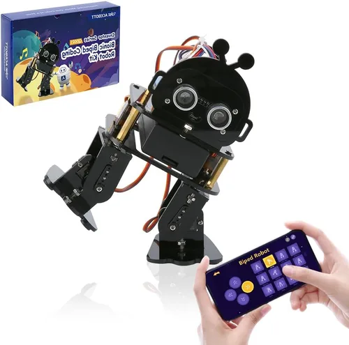 Vista 12 de Kit de Robot Araña Biónica Programable STEM, Kit Científico para Niños de 8 a 12 años, Juguete de Construcción de Robótica DIY para Adolescentes