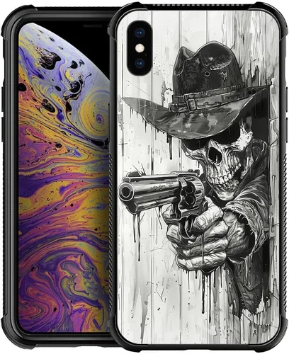 Vista 37 de CARLOCA Funda compatible con iPhone Xs, diseño gráfico a prueba de golpes, antiarañazos, protección contra caídas para iPhone X/XS Familia de jirafa