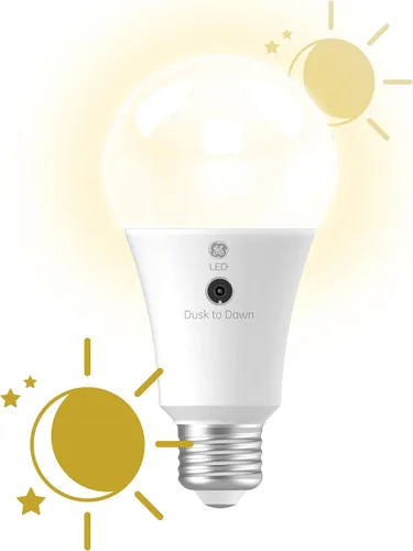 Vista 2 de GE General Electric LED+ del Anochecer al Amanecer Blanco Suave A21 (Paquete de 1)