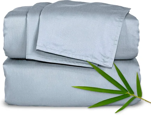 Vista 30 de Pure Bamboo Sábanas Twin, Juego de Sábanas de Cama de Viscosa 100% Orgánica Genuina Derivada de Bambú, Lujosamente Suaves y Refrescantes, Doble
