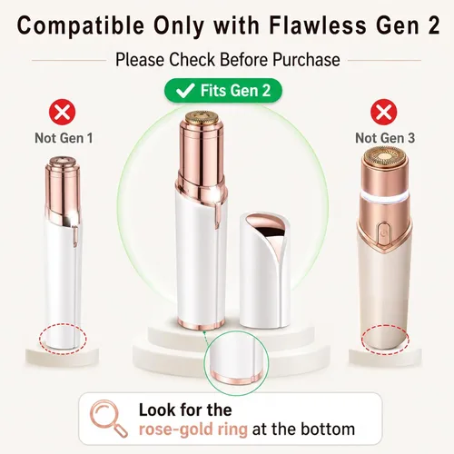 Vista 2 de Cabezales de repuesto para removedor de vello facial Finishing Touch Flawless Generation 2, 6