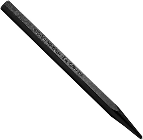 Vista 8 de Mayhew Tools 24008 Punzón central, 1/4" - 6 mm x 5-1/2", acabado de óxido negro