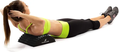 Vista 4 de Prosource Ajuste el dispositivo de tracción ortopédico de espiga de estiramiento de espalda arqueada y soporte de masaje lumbar inferior