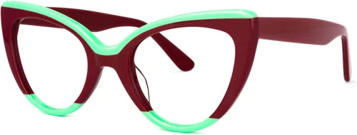 Vista 2 de Zeelool Gafas de bloqueo de luz azul con estilo ojo de gato para mujer 100% protección UV400 Claudette ZOA01968
