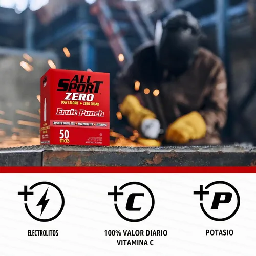 Vista 3 de All Sport Zero Variety - Barras de polvo sin azúcar, electrolitos sin
