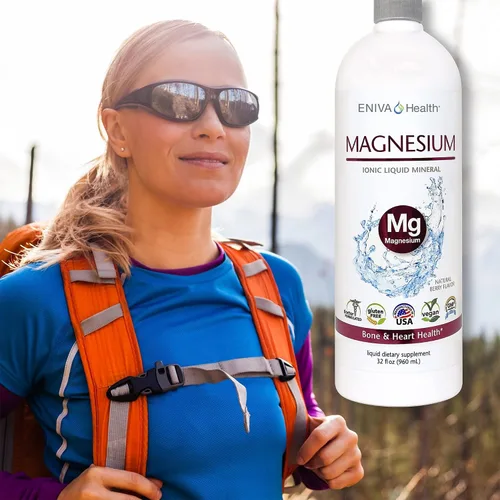 Vista 4 de Suplemento de magnesio iónico líquido (32 onzas) Salud digestiva, energía muscular y huesos. Formulado por médicos. Cero calorías. Cero azúcar. por