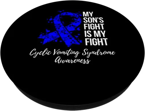 Vista 2 de El síndrome de vómito cíclico de la lucha de mi hijo PopSockets PopGrip intercambiable