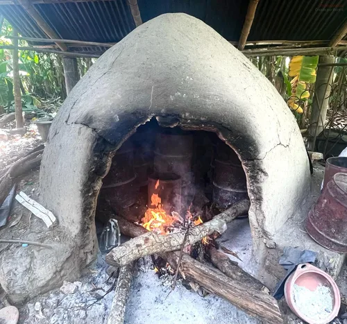 Vista 7 de Comal de arcilla Chamba para tortillas, 10 pulgadas, colombiano, hecho a mano, sin esmaltar, plancha, calentador de tortillas