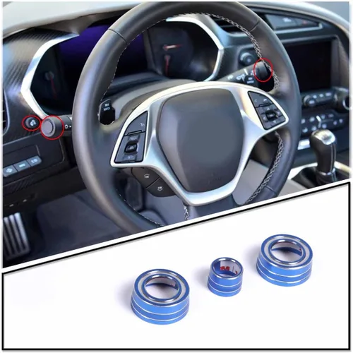 Vista 13 de TINKI Anillo decorativo de ajuste de brillo para instrumento de automóvil, para Chevy C7 Corvette 2014-2019, accesorios interiores