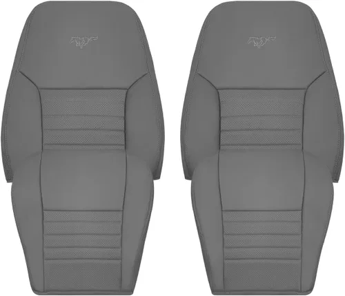 Vista 12 de Compatible con Ford Mustang GT V8 1999, 2000, 2001, 2002, 2003, 2004, funda de asiento convertible de piel sintética, se adapta tanto al conductor