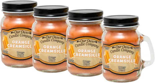 Vista 39 de Grandma's Kitchen - Mini vela perfumada en tarro Mason de Our Own Candle Company, 3.5 onzas (paquete de 4)