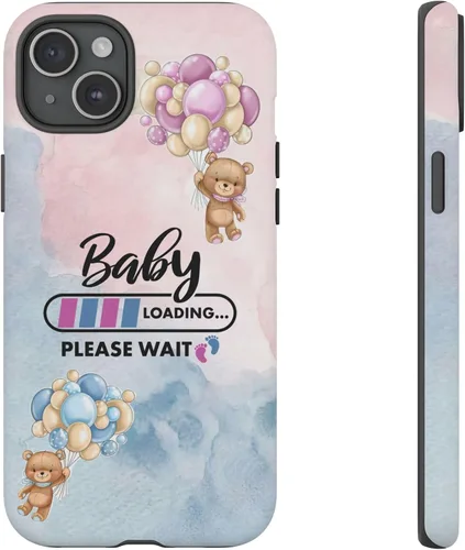 Vista 12 de Cute Baby Loading Phone Case for iPhone Models and Variants - Sweet Maternity Phone Cover for Pregnancy Reveal or Baby Shower