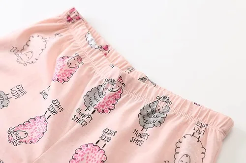 Vista 6 de PNAEONG - Conjunto de pijama casual para mujer, con camiseta y pantalones capri, con estampado divertido