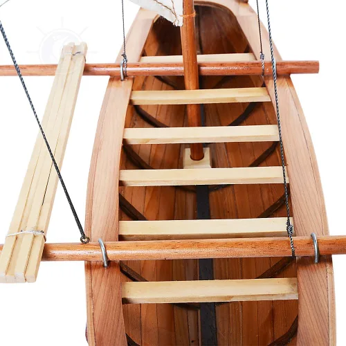 Vista 9 de Old Modern Handicrafts Modelo hawaiano de canoa Outrigger – Modelo de barco coleccionable – 25.3 pulgadas de largo x 10.0 pulgadas de ancho x 24.0