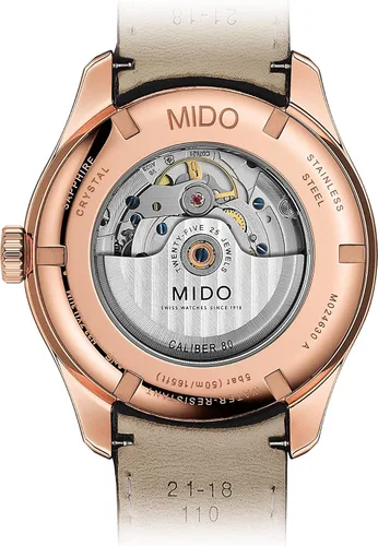 Vista 3 de Mido Belluna Sunray - Swiss Automatic Watch for Men - Anthracite Dial - Case 425mm - M0246303606100