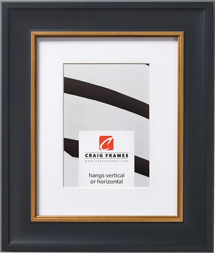 Vista 5 de Craig Frames Martin, 5 x 7 Inch Dark Walnut Brown Picture Frame Matted to Display a 4 x 6 Inch Photo