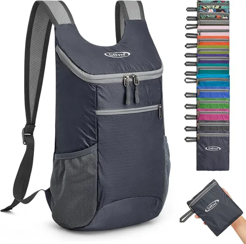 Vista 17 de G4Free, mochila pequeña y plegable, liviana y casual, para ir de camping o para exteriores, para adultos y niños (11 L)