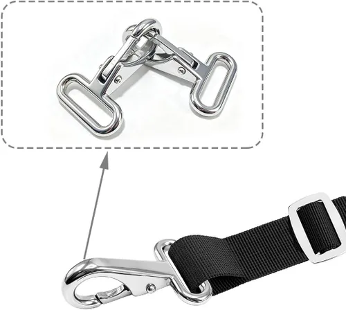Vista 4 de Ganchos de acero inoxidable 316 para correas de 1 pulgada, paquete