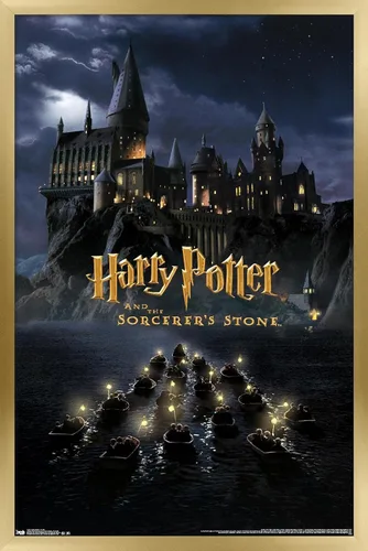 Vista 13 de Trends International Harry Potter y la piedra del hechicero - Póster de pared de una hoja de castillo, 14.72 x 22.37 pulgadas, versión enmarcada