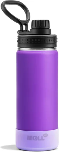 Vista 11 de Botella de agua de 12 oz para niños de acero inoxidable con aislamiento al vacío de boca ancha Botella de agua deportiva - Pequeña botella de agua